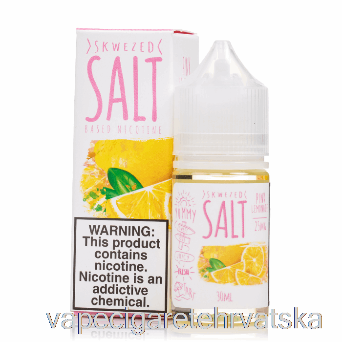 Vape Cigarete Roza Limunada - Skwezed Soli - 30ml 25mg